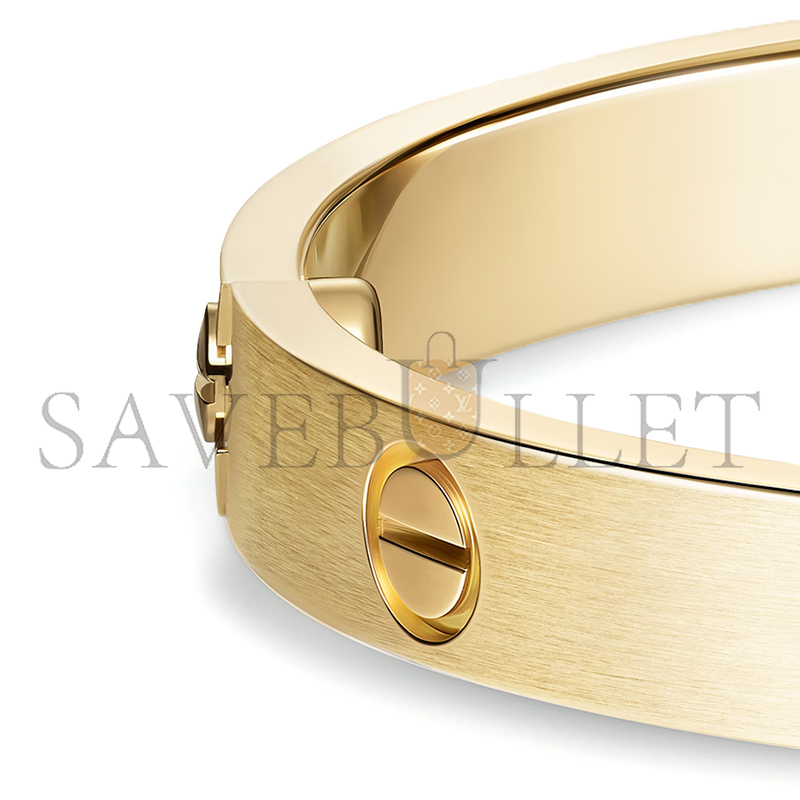 CARTIER LOVE BRACELET, CLASSIC MODEL, BRUSHED B6077017
